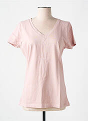 T-shirt rose LAZY & COSY pour femme seconde vue