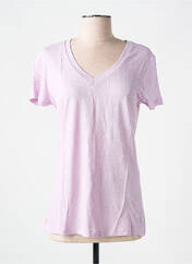 T-shirt violet LAZY & COSY pour femme seconde vue