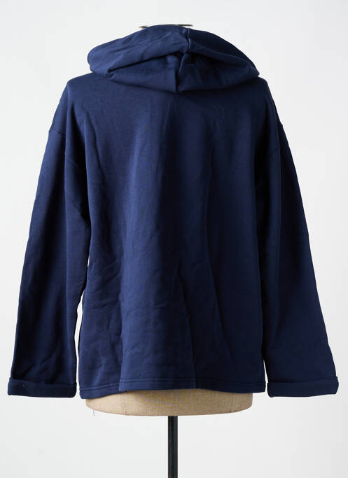 Sweat-shirt à capuche bleu LAZY & COSY pour femme