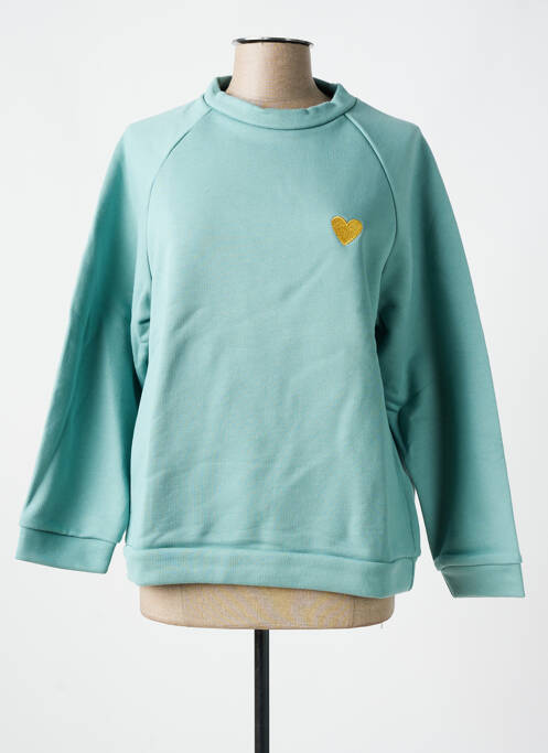 Sweat-shirt vert LAZY & COSY pour femme