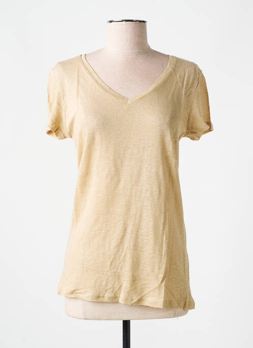 T-shirt beige LAZY & COSY pour femme