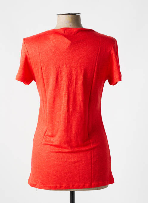 T-shirt orange LAZY & COSY pour femme