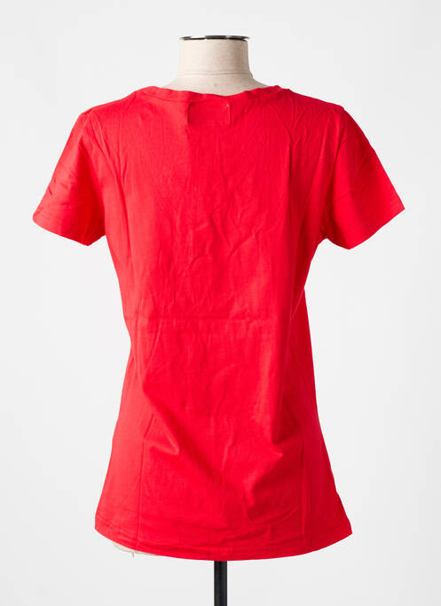 T-shirt rouge LAZY & COSY pour femme