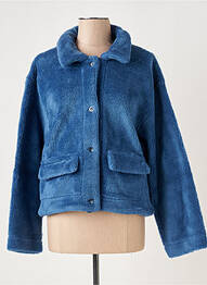 Veste casual poches bleu LAZY & COSY femme
