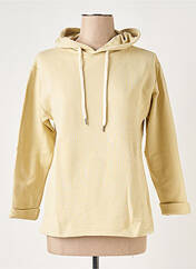 Sweat-shirt à capuche beige LAZY & COSY pour femme seconde vue