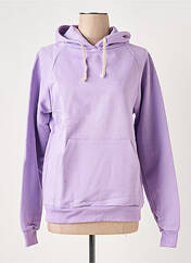 Sweat-shirt à capuche violet LAZY & COSY pour femme seconde vue
