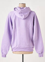 Sweat-shirt à capuche violet LAZY & COSY pour femme seconde vue