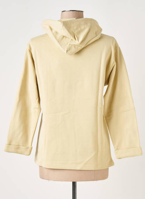 Sweat-shirt à capuche beige LAZY & COSY pour femme