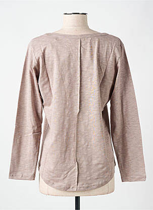 T-shirt manches longues manches longues beige LAZY & COSY femme