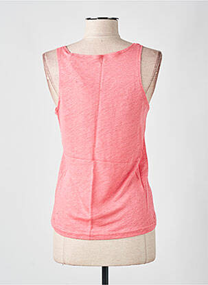 Débardeur col v sans manche rose LAZY & COSY femme