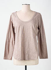T-shirt beige LAZY & COSY pour femme seconde vue
