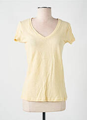 T-shirt jaune LAZY & COSY pour femme seconde vue