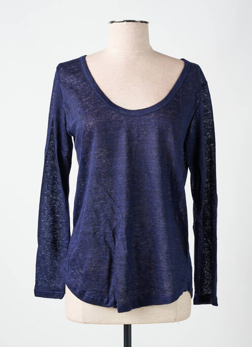 T-shirt bleu LAZY & COSY pour femme