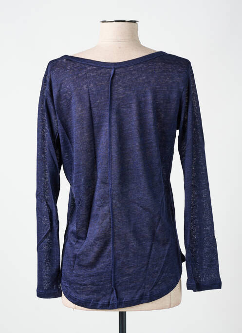 T-shirt bleu LAZY & COSY pour femme