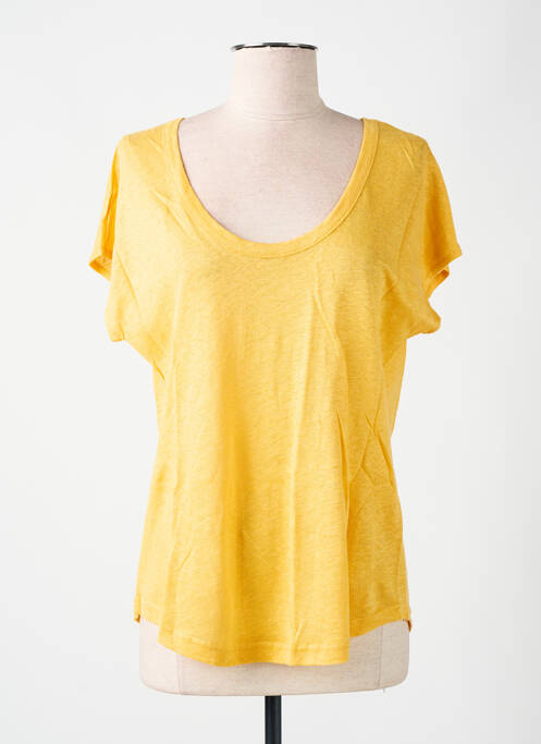 T-shirt jaune LAZY & COSY pour femme