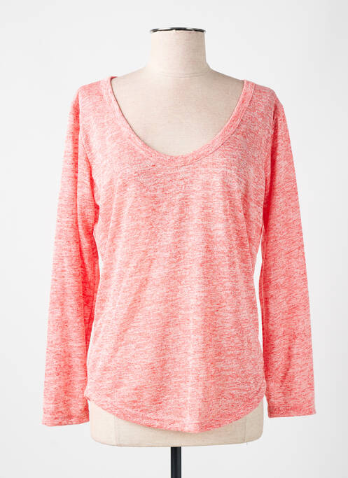 T-shirt rouge LAZY & COSY pour femme