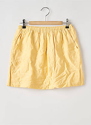 Jupe courte taille élastique jaune SEVEN WONDERS femme