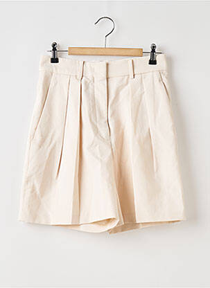 Short fermeture zippée sous rabat avec crochet taille haute beige BOA femme