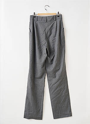 Pantalon droit tissage popeline taille normale gris BENU femme