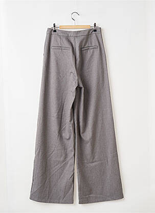 Pantalon large fermeture zippée sous rabat avec crochet taille normale gris NASTY GAL femme