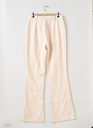 Pantalon large tissage popeline taille normale beige BOA femme