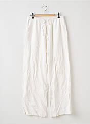 Pantalon large blanc BERSHKA pour femme seconde vue