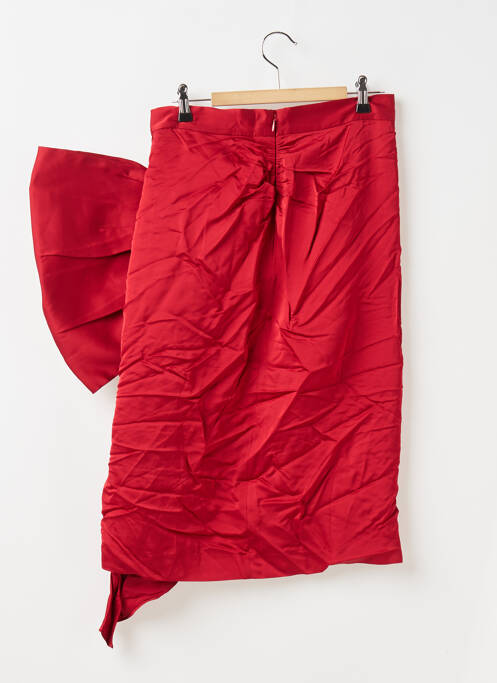 Jupe mi-longue coupe droite rouge & OTHER STORIES femme