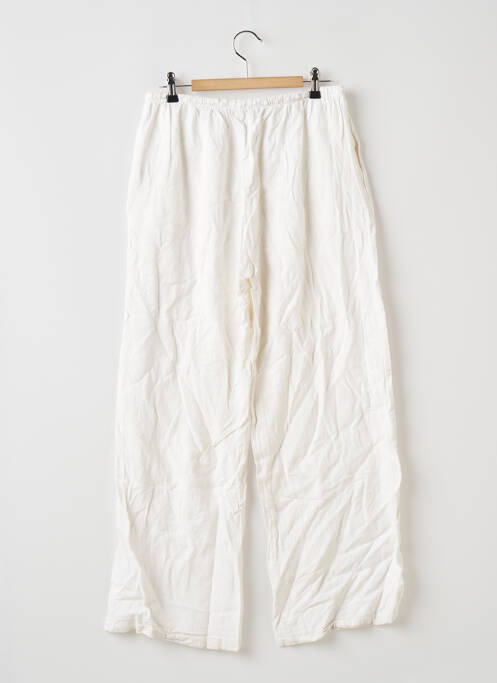 Pantalon large blanc BERSHKA pour femme