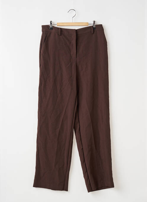 Pantalon large marron NA-KD pour femme