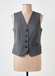 Gilet sans manche fausses poches gris LOUNGE femme