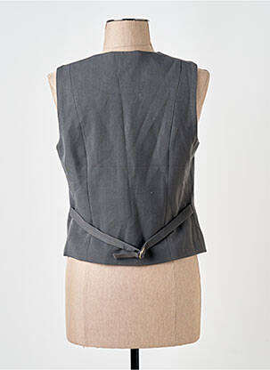 Gilet sans manche fausses poches gris LOUNGE femme