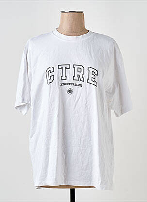 T-shirt coupe droite manches courtes blanc COUTURE homme