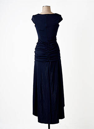 Robe longue manches courtes manches courtes bleu CLUBL femme