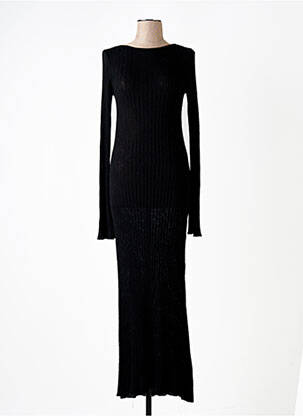 Robe longue manches longues manches longues noir NA-KD femme