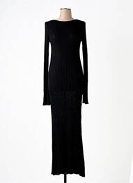 Robe longue manches longues manches longues noir NA-KD femme