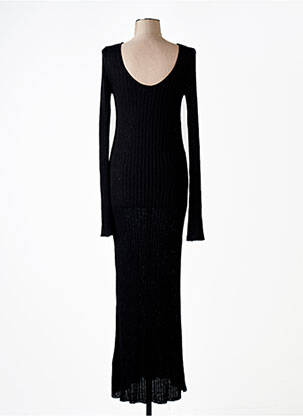 Robe longue manches longues manches longues noir NA-KD femme