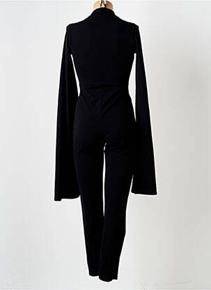Combi-pantalon coupe cintrée manches longues noir BOOHOO femme