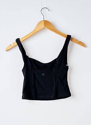 Top stretch sans manche noir MONDAY BODY femme