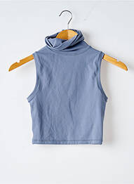 Top stretch sans manche bleu BO+TEE femme