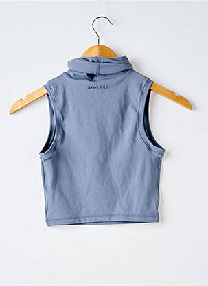 Top stretch sans manche bleu BO+TEE femme