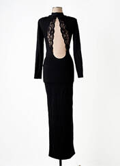 Robe longue noir NA-KD pour femme seconde vue