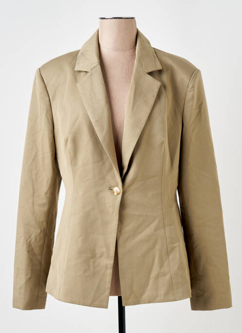 Blazer poignets boutonnés vert BOOHOO femme