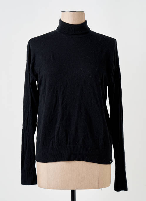 Pull col roulé noir SUPERDRY pour femme
