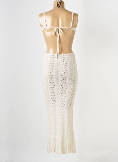 Robe mi-longue beige NASTY GAL pour femme