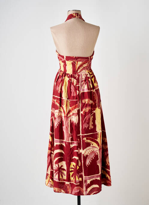 Robe mi-longue rouge SEVEN WONDERS pour femme