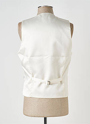 Gilet sans manche coupe cintrée blanc GREGE CREATION homme