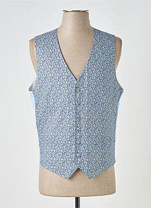 Gilet sans manche coupe cintrée bleu GREGE CREATION homme