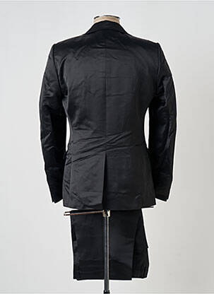 Costume de cérémonie fermeture zippée sous rabat boutonné noir JEAN DE SEY homme
