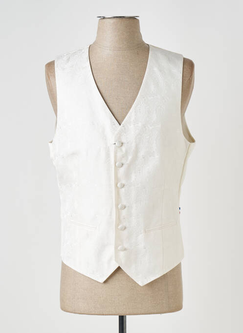 Gilet sans manche blanc GREGE CREATION pour homme