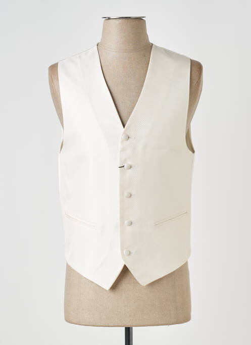Gilet sans manche blanc JEAN DE SEY pour homme